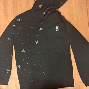 Eighty Eight Black and Blue Patterned Men's Sweater